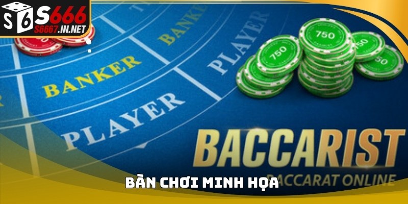 Bàn chơi minh họa các Thuật ngữ baccarat cần biết Bàn chơi minh họa các Thuật ngữ baccarat cần biết