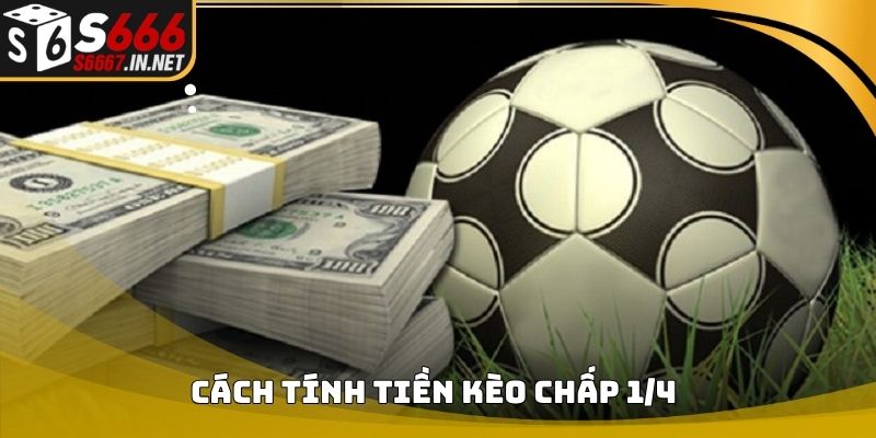 Hình minh họa cách chia tiền trong kèo chấp 1/4 Hình minh họa cách chia tiền trong kèo chấp 1/4