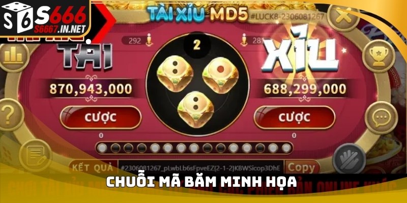 Chuỗi mã băm minh họa trong Cách soi cầu tài xỉu md5 Chuỗi mã băm minh họa trong Cách soi cầu tài xỉu md5